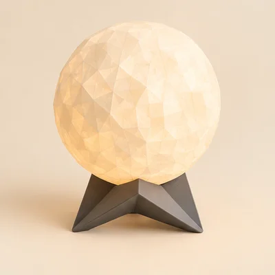 Luminária Lua Facetada